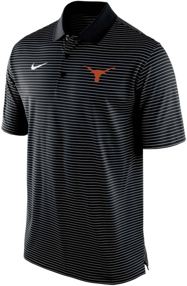 Nike Men's Texas Longhorns Stadium Striped Black Polo