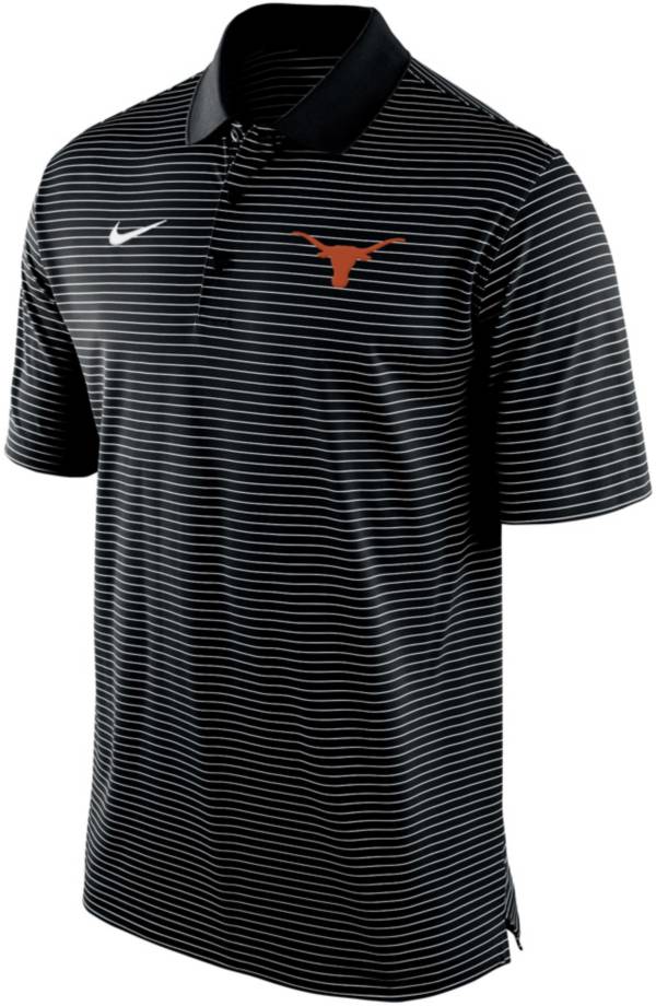 Nike Men's Texas Longhorns Stadium Striped Black Polo product image
