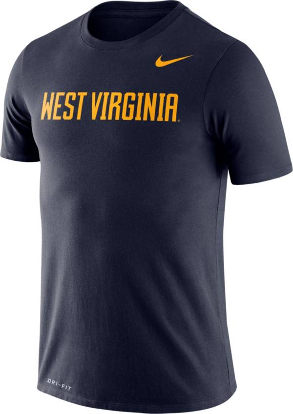 Nike Men's West Virginia Mountaineers Blue Dri-FIT Legend Word T-Shirt