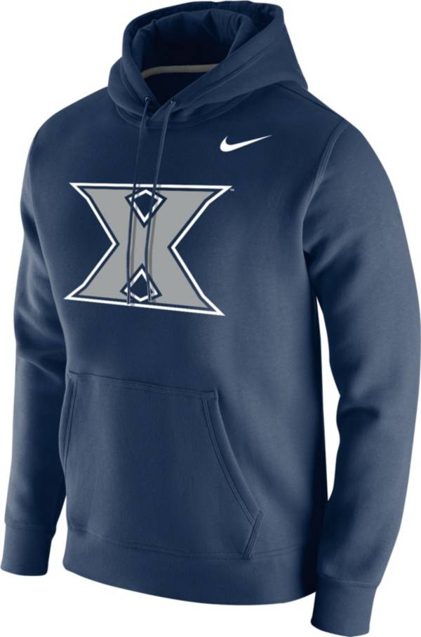 Nike Men's Xavier Musketeers Blue Club Fleece Pullover Hoodie