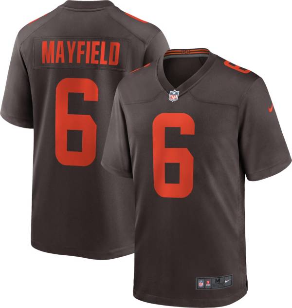 Nike Men's Cleveland Browns Baker Mayfield #6 Brown Game Jersey