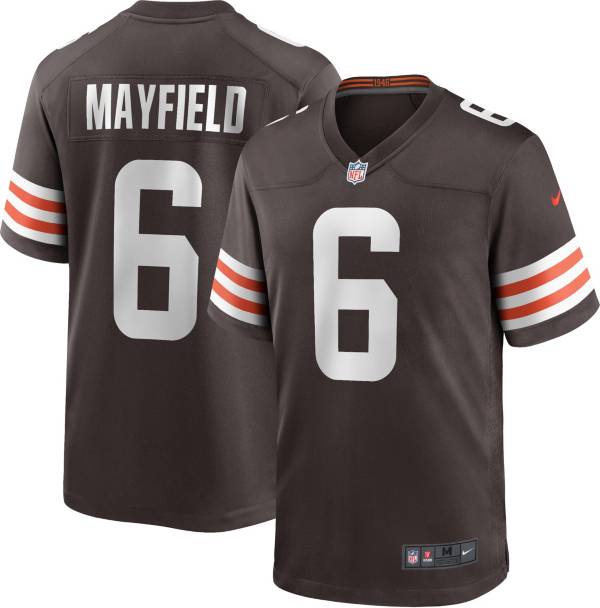 Nike Men's Cleveland Browns Baker Mayfield #6 Brown Game Jersey