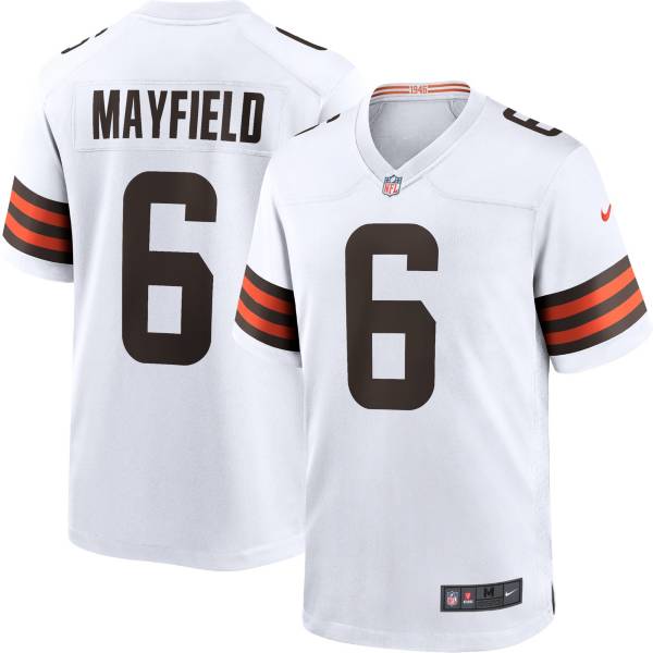 Nike Men's Cleveland Browns Baker Mayfield #6 White Game Jersey