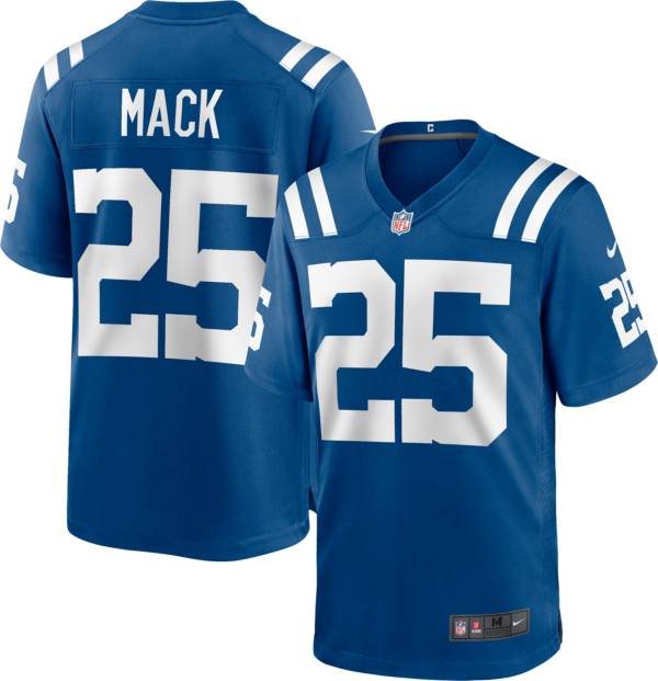 Nike Men's Indianapolis Colts Marlon Mack #25 Blue Game Jersey product image
