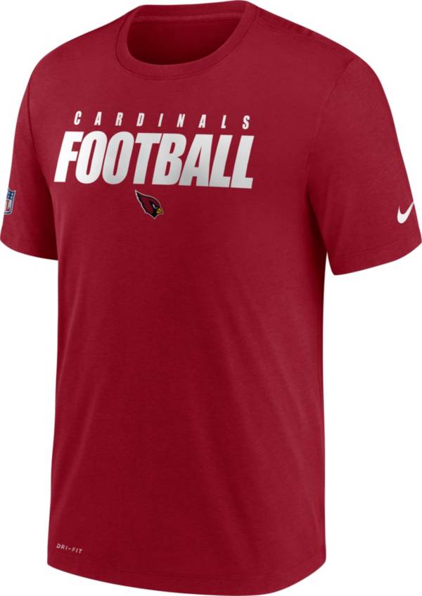 Nike Men's Arizona Cardinals Sideline Dri-FIT Cotton Football All Red T-Shirt