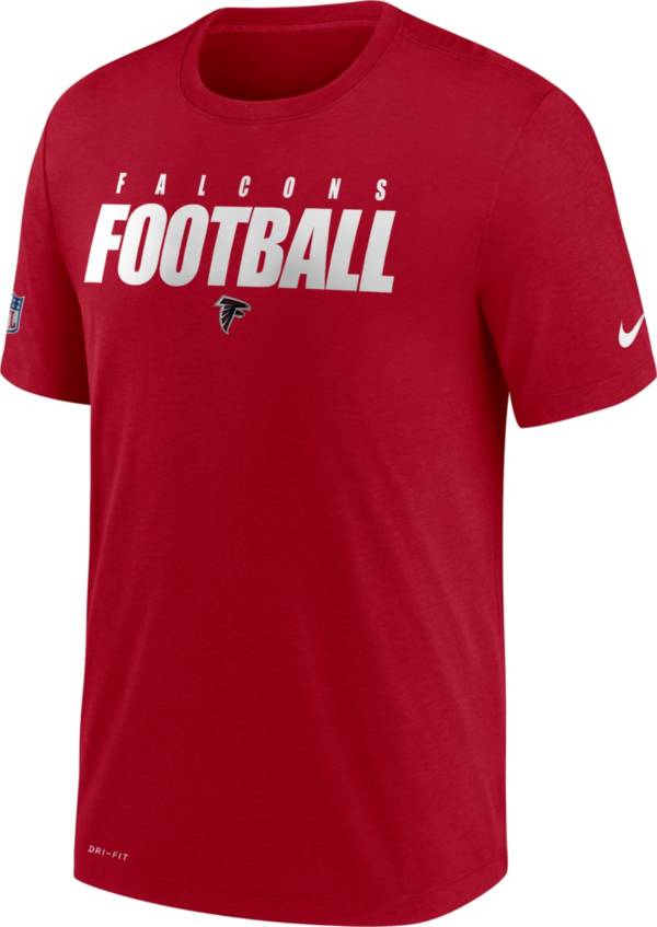 Nike Men's Atlanta Falcons Sideline Dri-FIT Cotton Football All Red T-Shirt