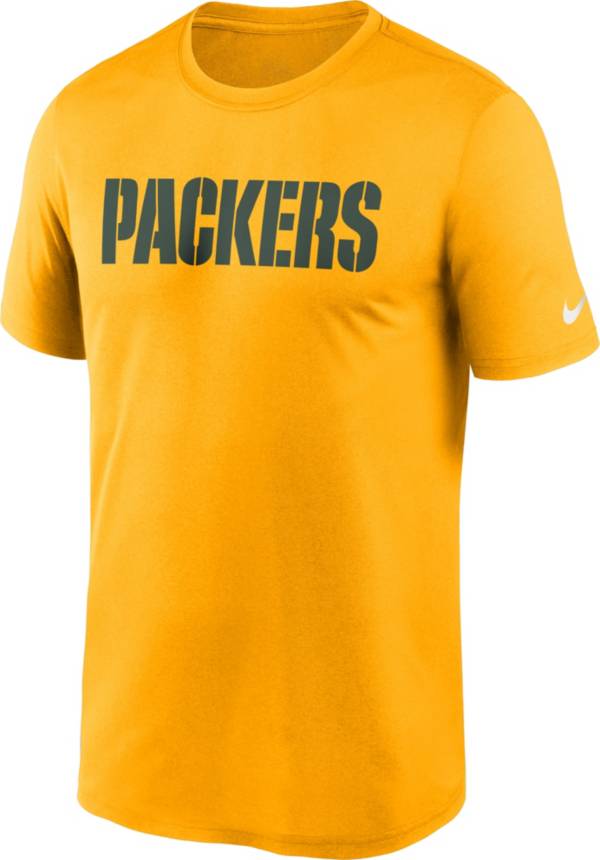 Nike Men's Green Bay Packers Sideline Dri-Fit Cotton T-Shirt