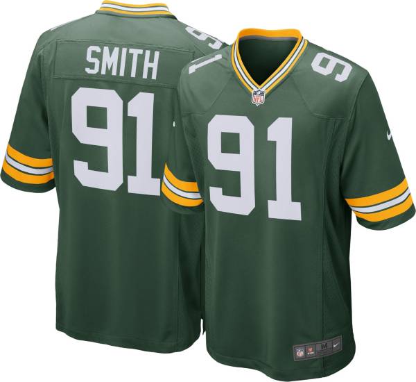 Nike Men's Green Bay Packers Preston Smith #91 Green Game Jersey