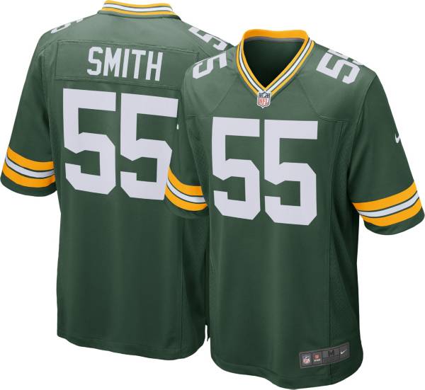 Nike Men's Green Bay Packers Za'Darius Smith #55 Green Game Jersey