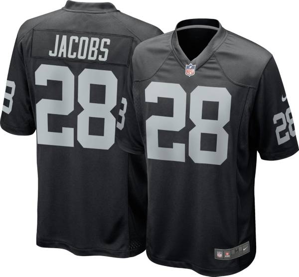 Nike Men's Las Vegas Raiders Josh Jacobs #28 Black Game Jersey product image