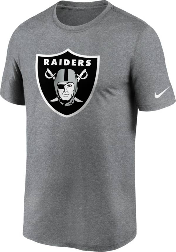 Nike Men's Las Vegas Raiders Legend Logo Grey T-Shirt