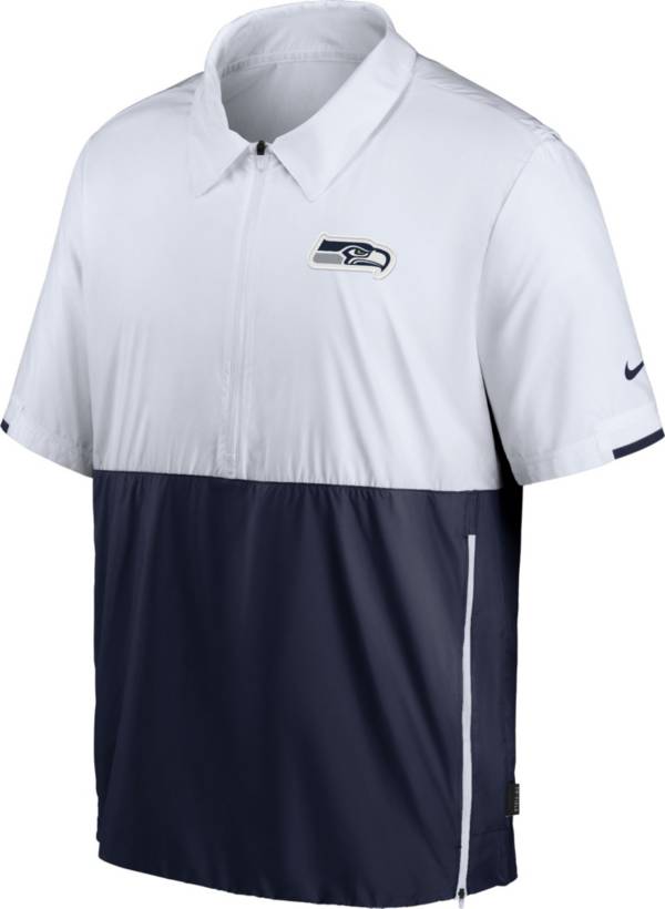 Nike Men's Seattle Seahawks Coaches Sideline Half-Zip Jacket