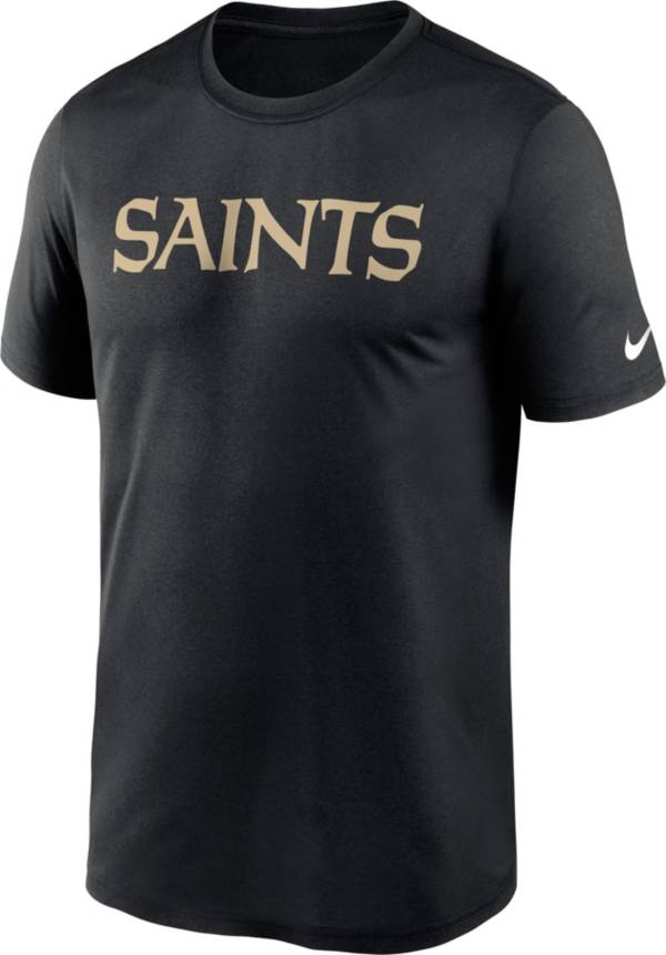 Nike Men's New Orleans Saints Sideline Dri-Fit Cotton T-Shirt