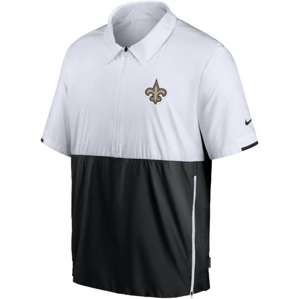 Nike Men's New Orleans Saints Coaches Sideline Half-Zip Jacket