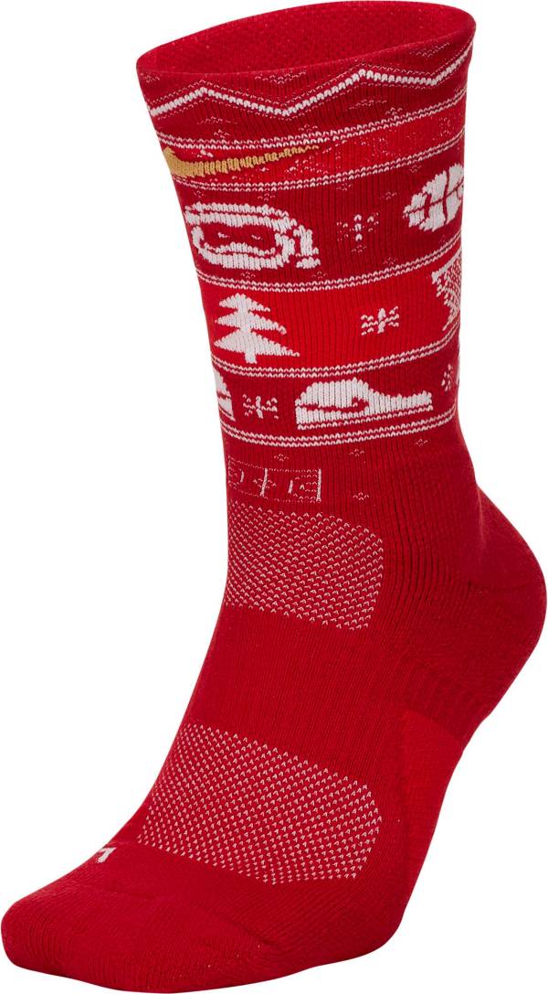 Nike Men's Elite Christmas Crew Socks