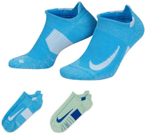 Nike Multiplier Running No-Show Socks 2-Pack | Dick's Sporting Goods
