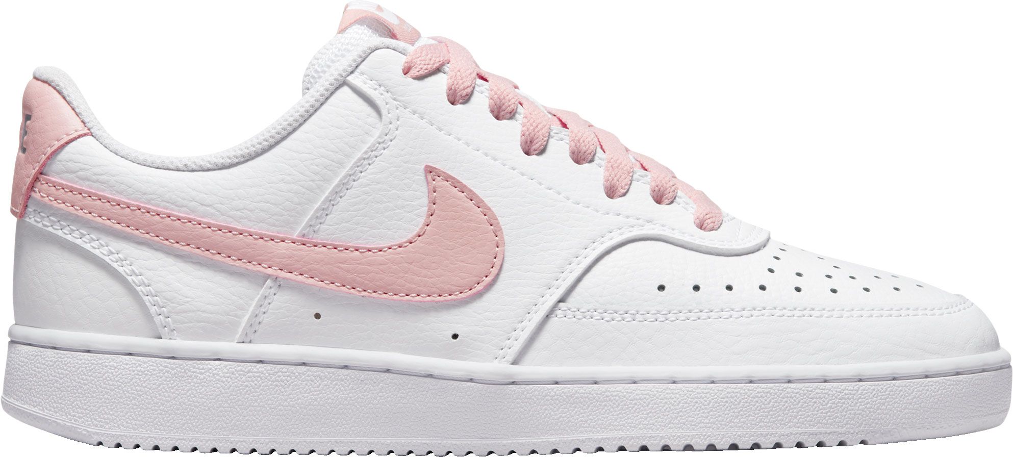 nike pink and white sneakers