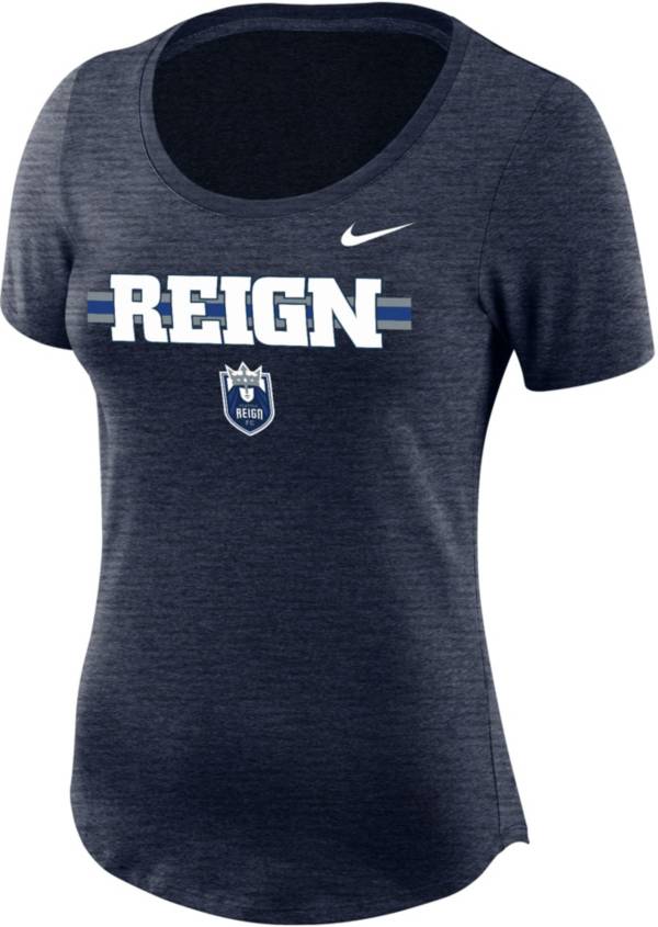 Nike Women's Seattle Reign Logo Wordmark Navy T-Shirt