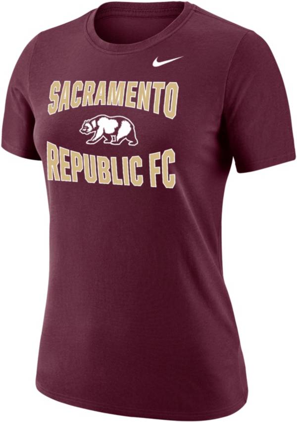 Nike Women's Sacramento FC Team Scoop Maroon T-Shirt product image