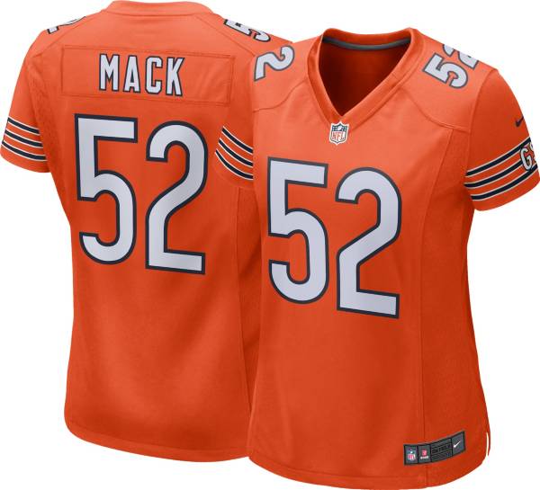 Nike Women's Chicago Bears Khalil Mack #52 Orange Game Jersey