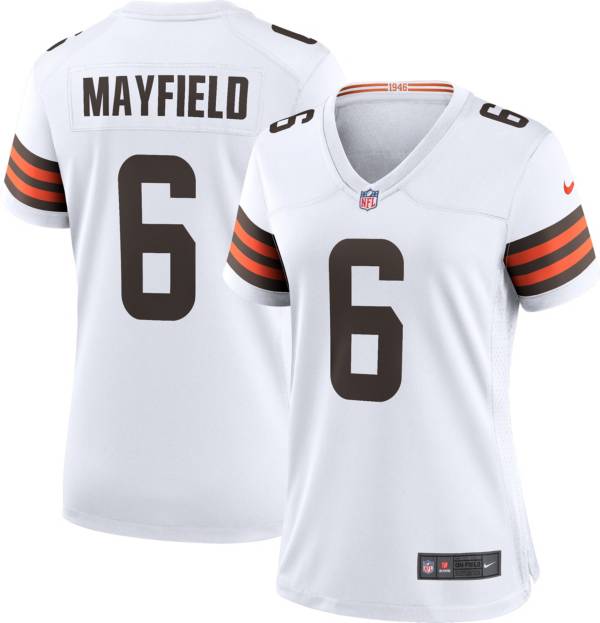 Nike Women's Cleveland Browns Baker Mayfield #6 White Game Jersey