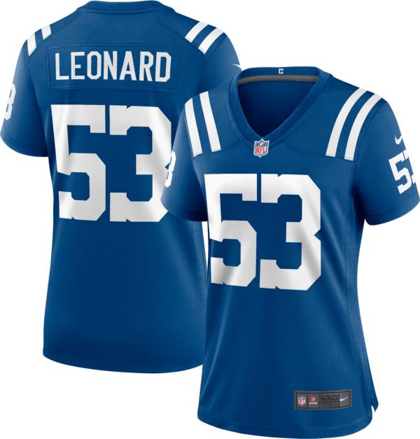 Nike Women's Indianapolis Colts Darius Leonard #53 Blue Game Jersey