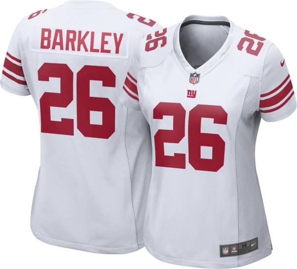 Nike Women's New York Giants Saquon Barkley #26 White Game Jersey