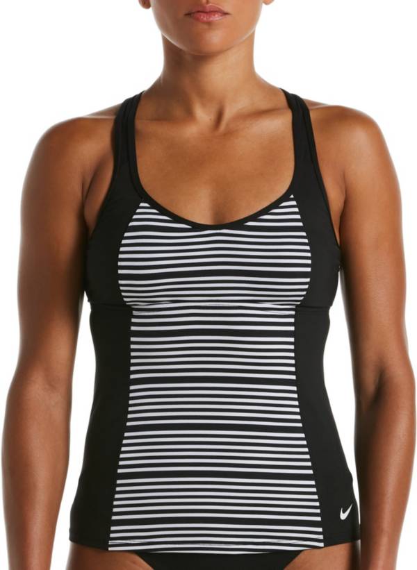 Nike Women's 6:1 Stripe Racerback Tankini Top