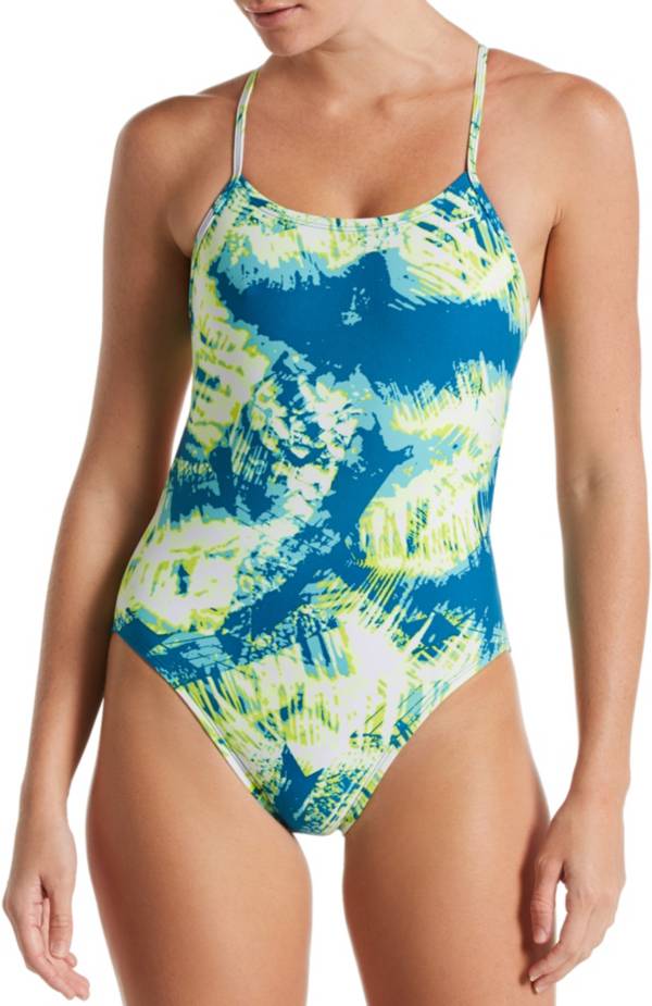 Nike Women's Solar Canopy Cut-Out One Piece Swimsuit