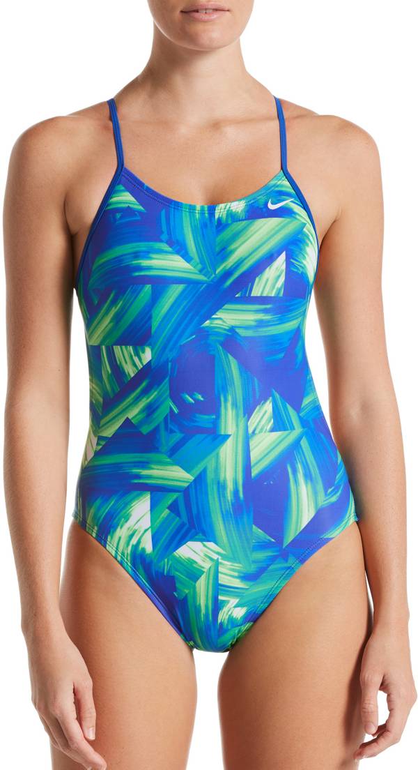 Nike Women's Twisted Break Cut-Out One Piece Swimsuit