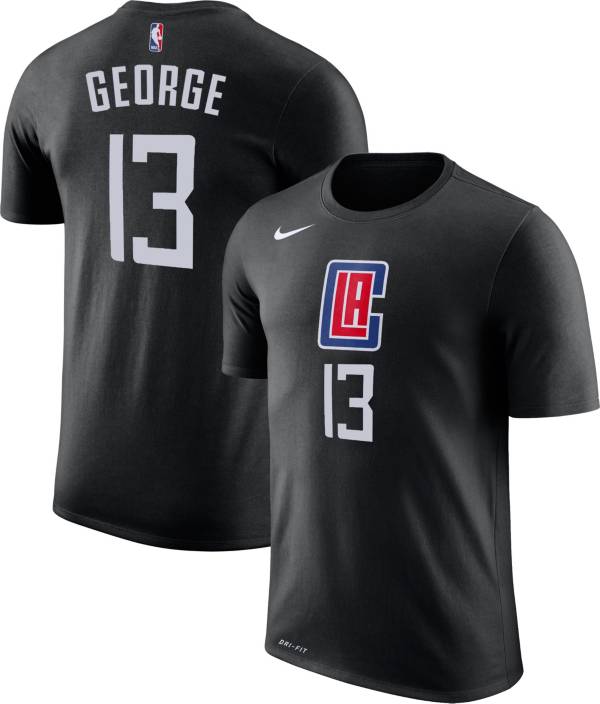 Nike Youth Los Angeles Clippers Paul George #13 Dri-FIT Statement Black T-Shirt