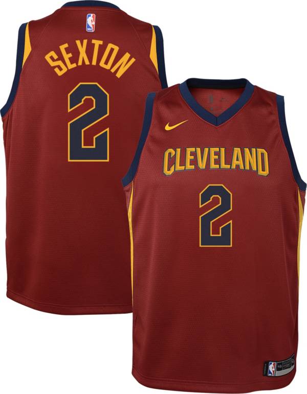 Nike Youth Cleveland Cavaliers Collin Sexton #2 Burgundy Dri-FIT Swingman Jersey