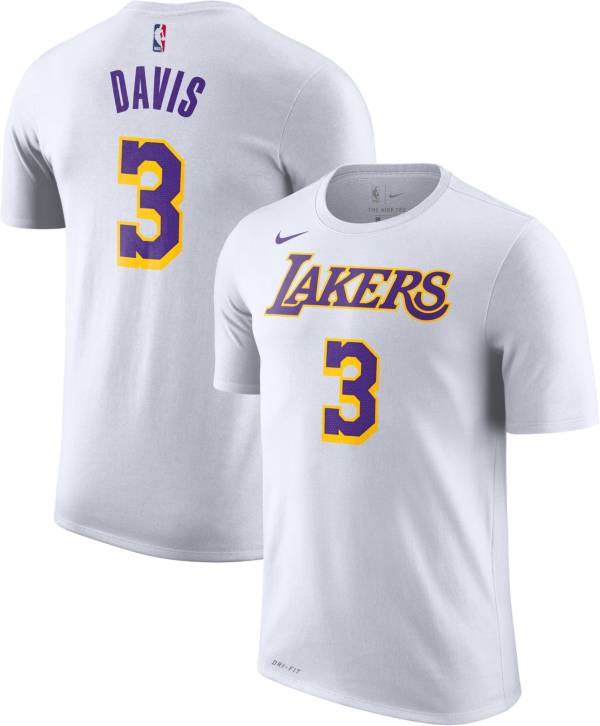 Nike Youth Los Angeles Lakers Anthony Davis #3 Dri-FIT White T-Shirt product image