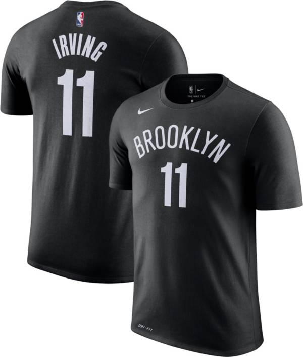 Nike Youth Brooklyn Nets Kyrie Irving #11 Dri-FIT Black T-Shirt