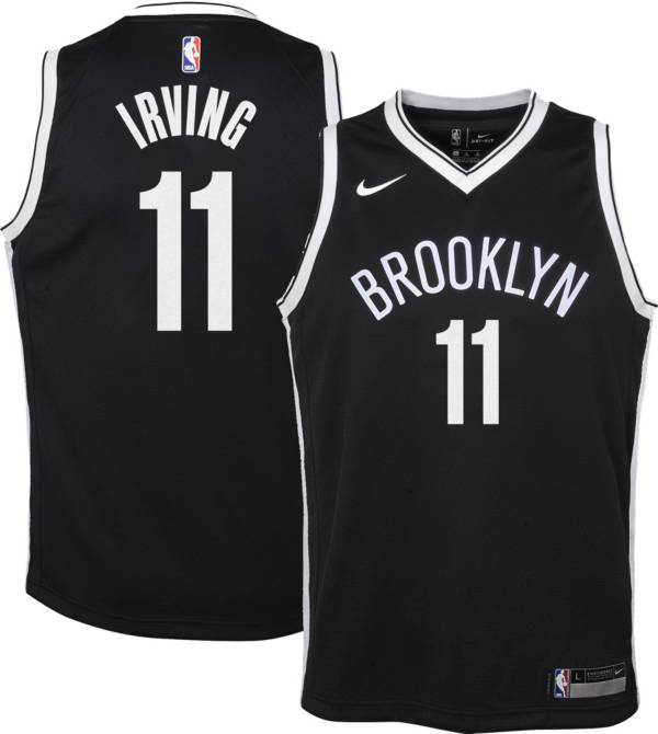 Nike Youth Brooklyn Nets Kyrie Irving #11 Black Dri-FIT Swingman Jersey