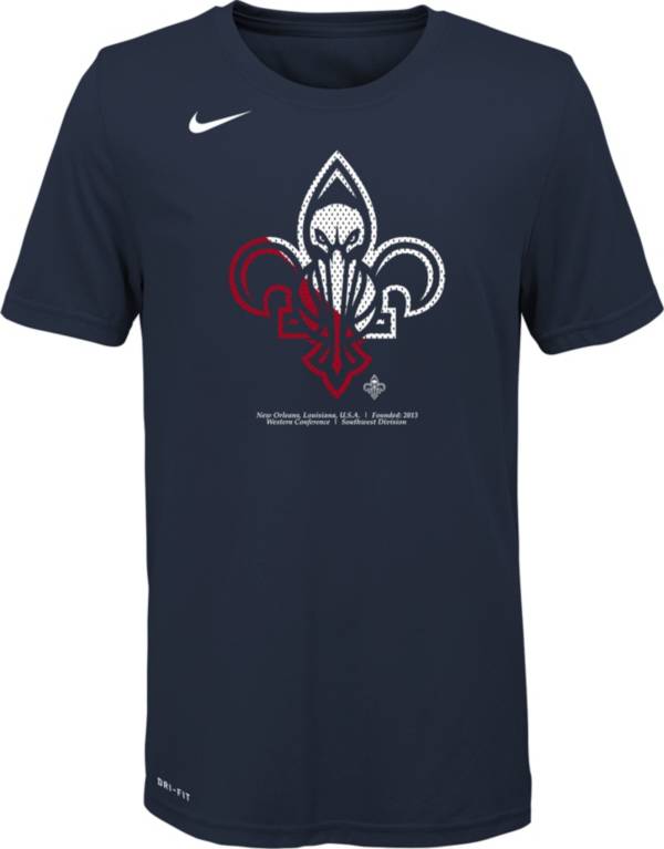 Nike Youth New Orleans Pelicans Dri-FIT Split Logo T-Shirt