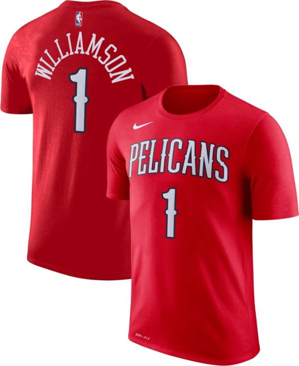 Nike Youth New Orleans Pelicans Zion Williamson #1 Dri-FIT Red T-Shirt