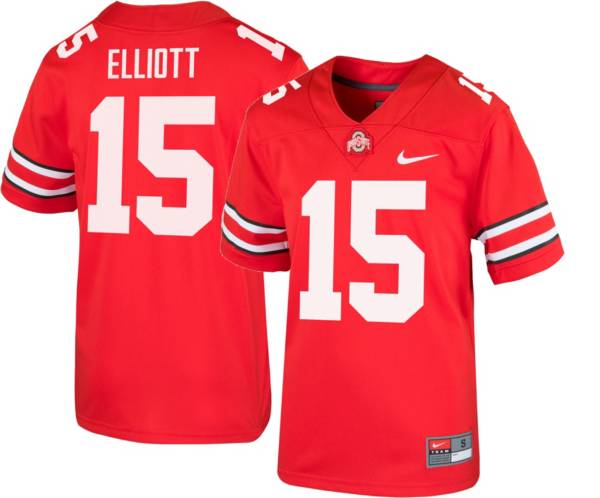 Nike Youth Ezekiel Elliott Ohio State Buckeyes #15 Scarlet Replica Football Jersey