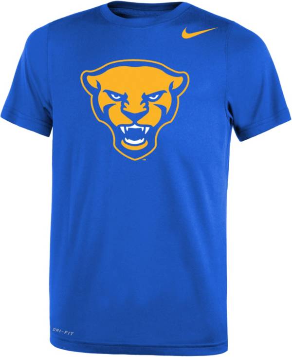Nike Youth Pitt Panthers Blue Panther Head Logo Dri-FIT Legend 2.0 T-Shirt