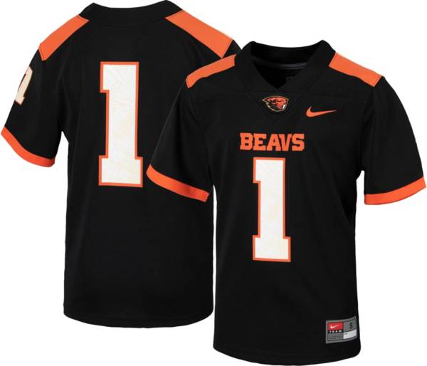 Nike Youth Oregon State Beavers #1 Replica Football Black Jersey