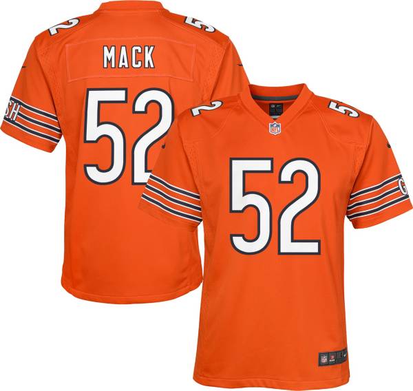 Nike Youth Chicago Bears Khalil Mack #52 Orange Game Jersey