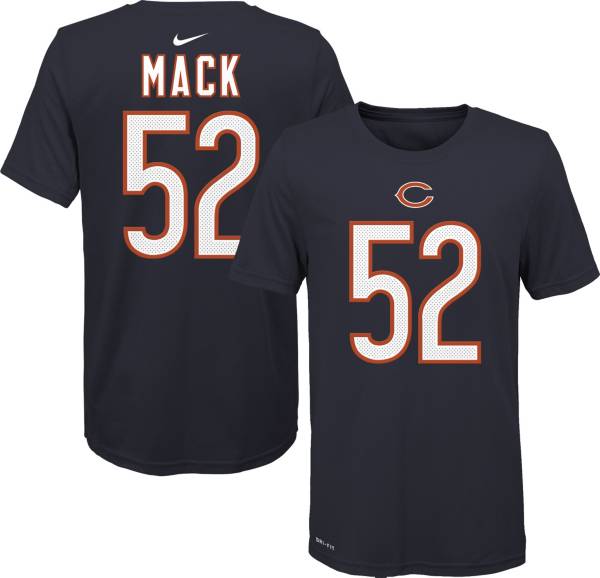 Nike Youth Chicago Bears Khalil Mack #52 Logo Navy T-Shirt