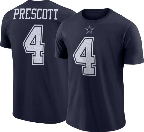 Dallas Cowboys Merchandising Youth Dak Prescott #4 Logo Navy T-Shirt product image
