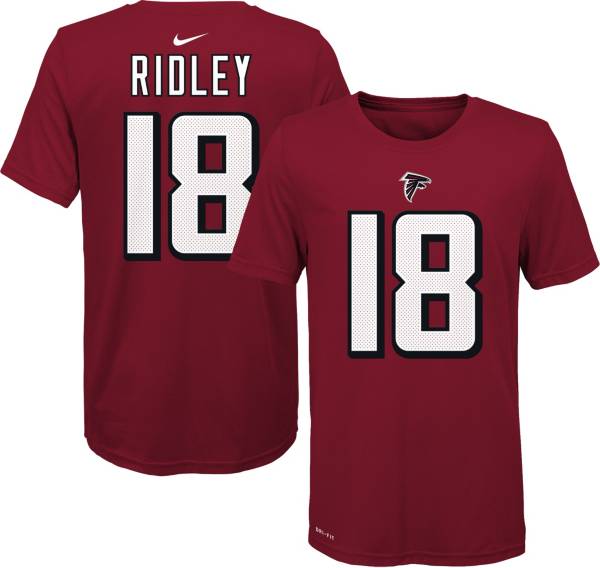 Nike Youth Atlanta Falcons Calvin Ridley #18 Logo Red T-Shirt