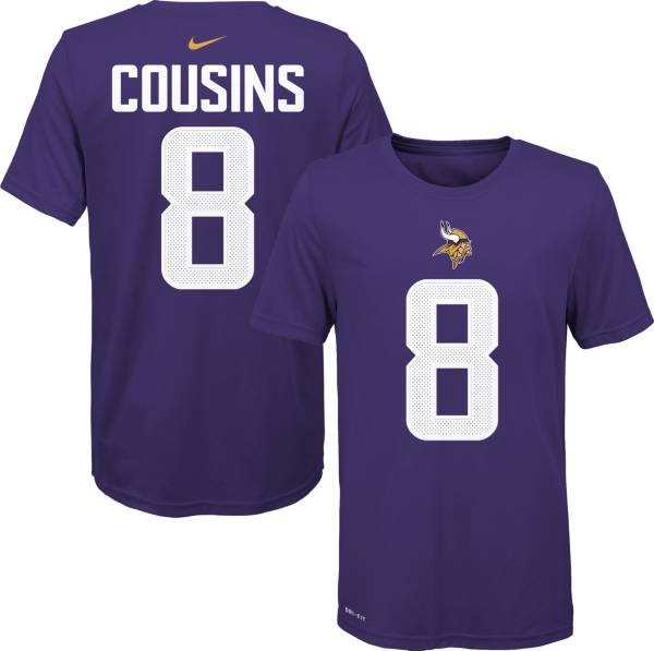 Nike Youth Minnesota Vikings Kirk Cousins #8 Logo Purple T-Shirt product image