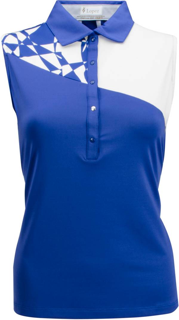 Nancy Lopez Women's Splice Sleeveless Golf Polo product image
