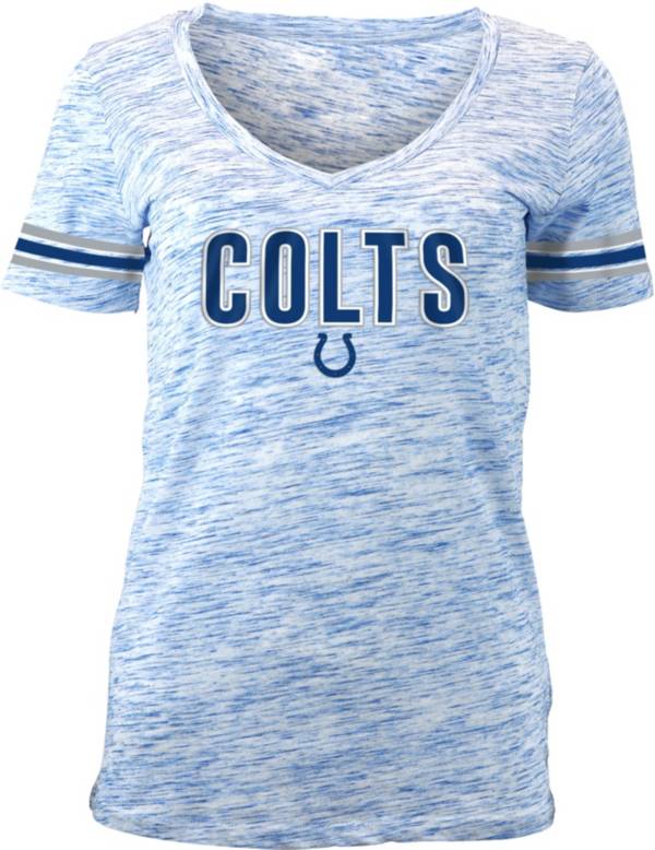 NFL Team Apparel Women's Indianapolis Colts Blue Space Dye V-Neck T-Shirt product image