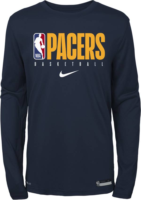 Nike Youth Indiana Pacers Dri-FIT Practice Long Sleeve Shirt