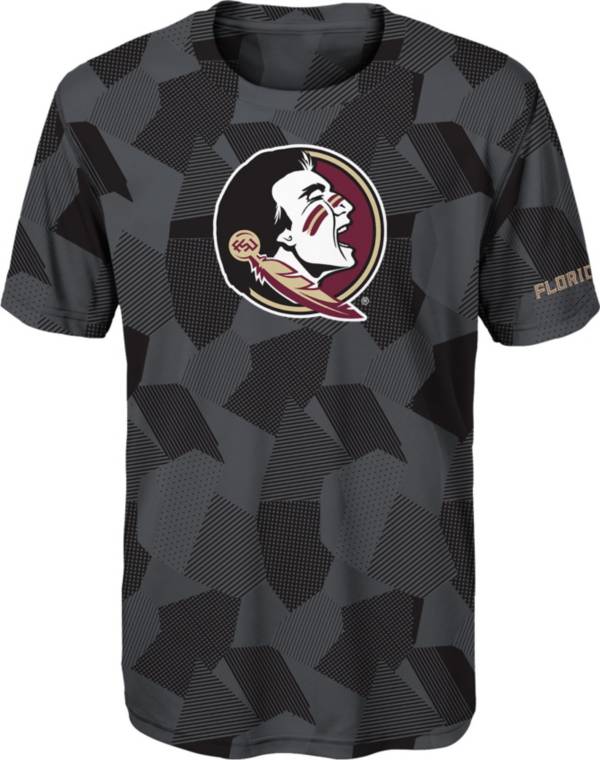 Gen2 Boys' Florida State Seminoles Grey Sublimated Print Stadium T-Shirt