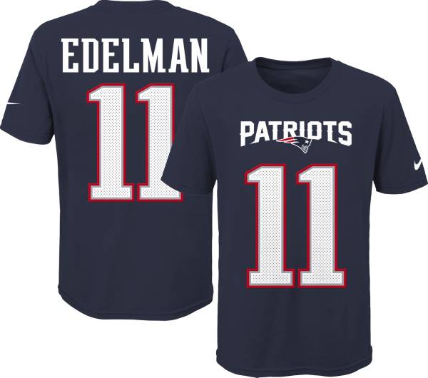 Nike Youth New England Patriots Julian Edelman #11 Pride Player Navy T-Shirt